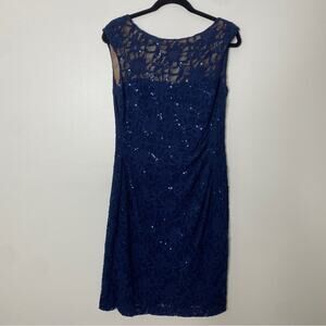 Lauren Ralph Lauren Blue Lace Wedding Dress